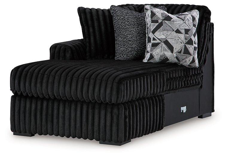 Midnight-Madness Sectional with Chaise - House Of Furniture/Allan's Gallery