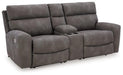 Next-Gen DuraPella Power Reclining Sectional Loveseat with Console - House Of Furniture/Allan's Gallery