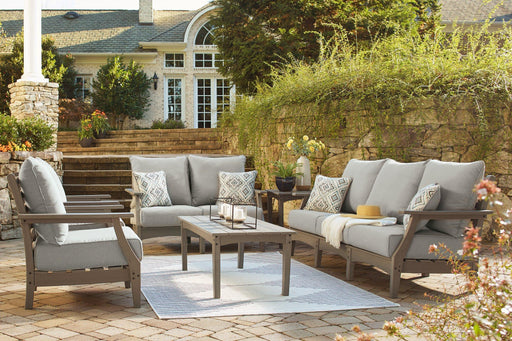 Visola Outdoor Sofa and Loveseat Set - House Of Furniture/Allan's Gallery