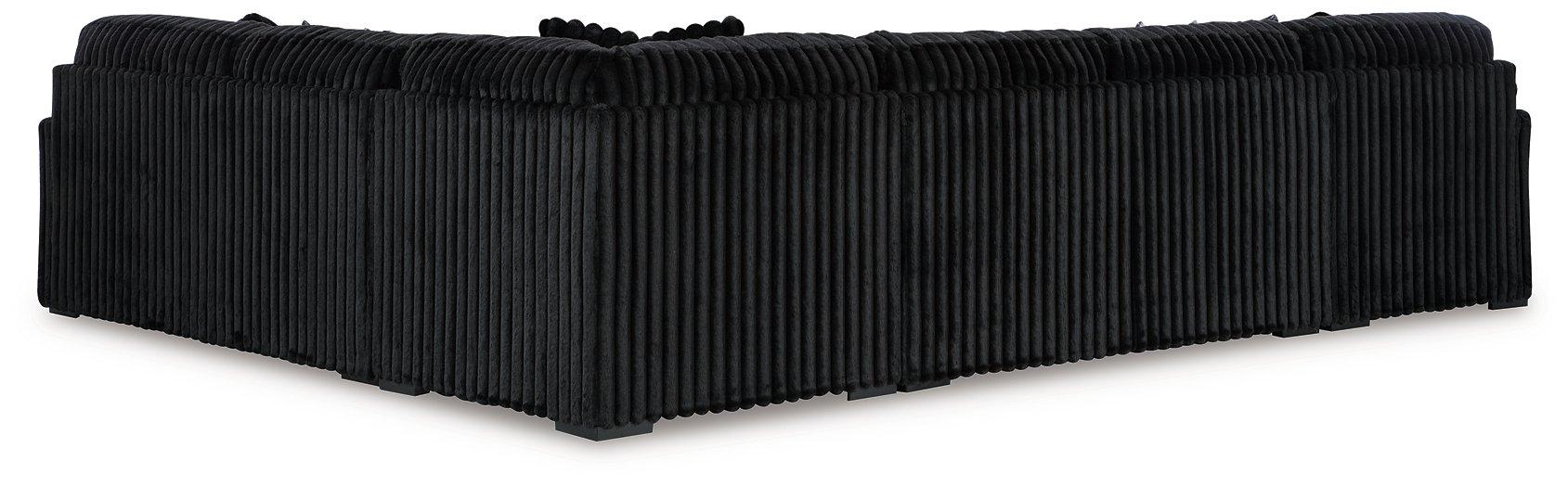 Midnight-Madness Sectional with Chaise - House Of Furniture/Allan's Gallery