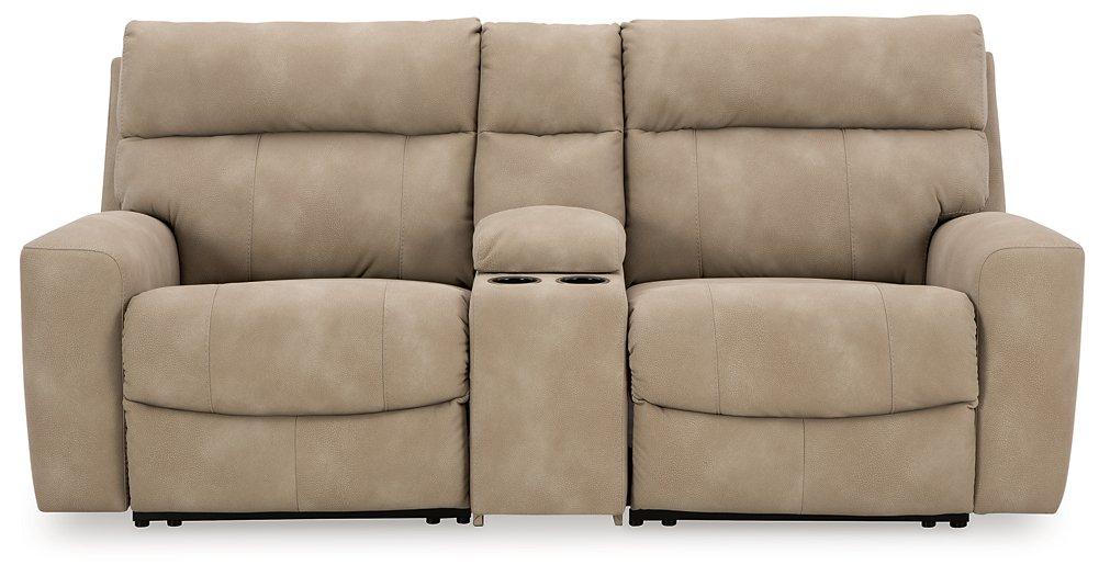 Next-Gen DuraPella Power Reclining Sectional Loveseat with Console - House Of Furniture/Allan's Gallery