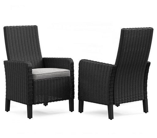 Beachcroft Outdoor Arm Chair with Cushion (Set of 2) - House Of Furniture/Allan's Gallery