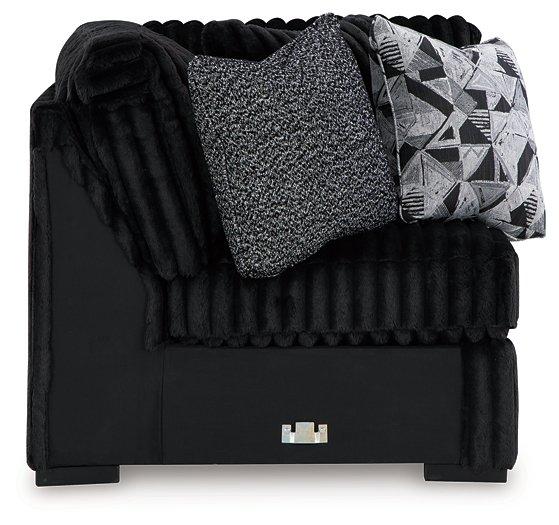 Midnight-Madness Sectional with Chaise - House Of Furniture/Allan's Gallery