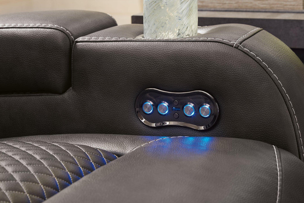 Fyne-Dyme Power Reclining Sofa - House Of Furniture/Allan's Gallery