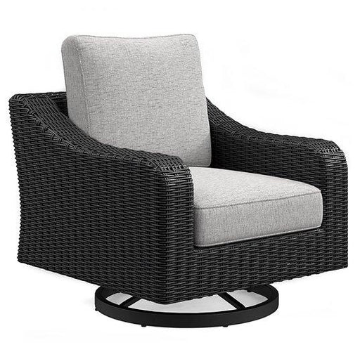 Beachcroft Outdoor Swivel Lounge with Cushion - House Of Furniture/Allan's Gallery