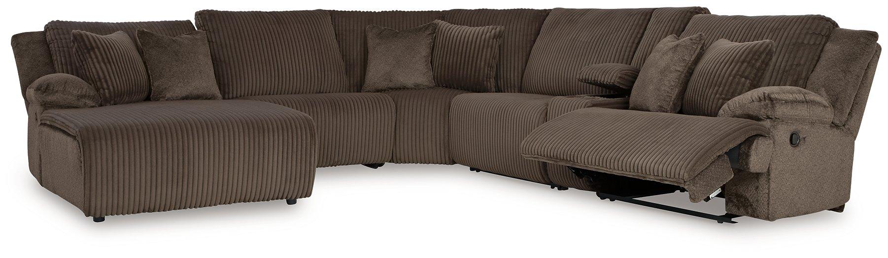 Top Tier Reclining Sectional with Chaise - House Of Furniture/Allan's Gallery