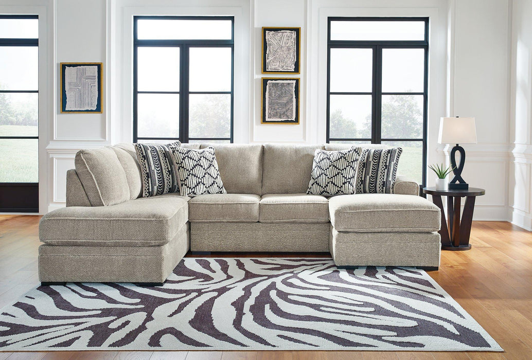Calnita Sectional with Chaise - House Of Furniture/Allan's Gallery