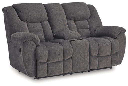 Foreside Reclining Loveseat with Console - House Of Furniture/Allan's Gallery