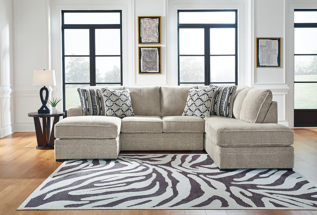 Calnita Sectional with Chaise - House Of Furniture/Allan's Gallery