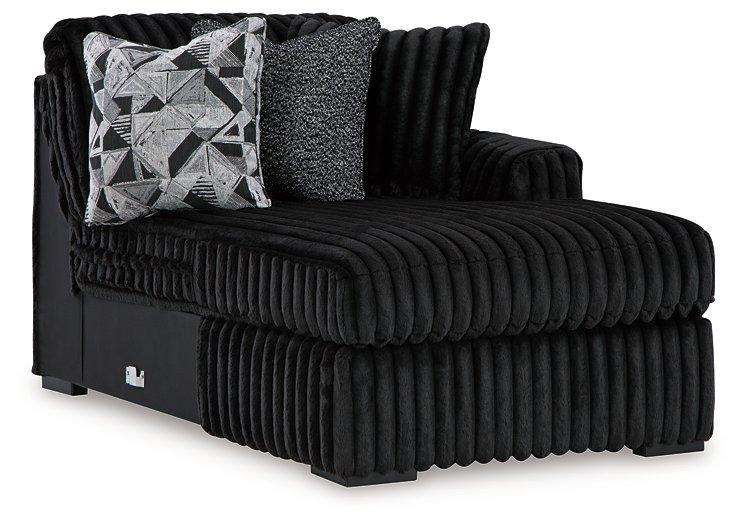 Midnight-Madness Sectional with Chaise - House Of Furniture/Allan's Gallery