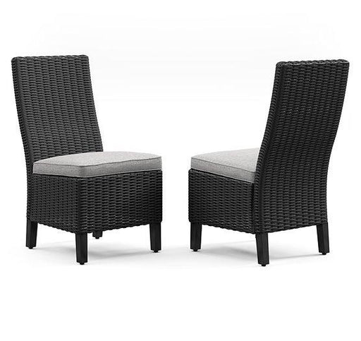Beachcroft Outdoor Side Chair with Cushion (Set of 2) - House Of Furniture/Allan's Gallery