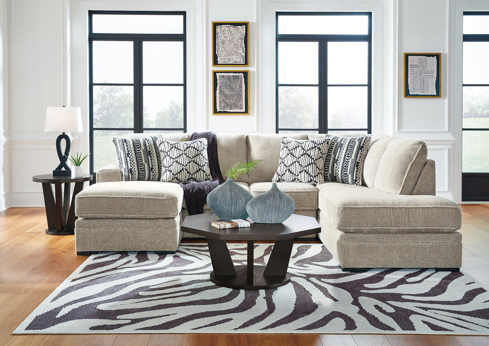 Calnita Sectional with Chaise - House Of Furniture/Allan's Gallery