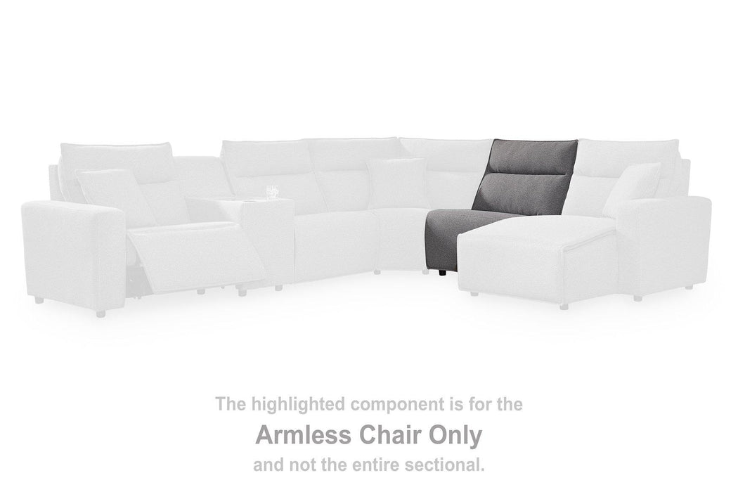 Modmax Reclining Sectional with Console - House Of Furniture/Allan's Gallery