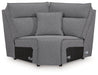 Modmax II Power Reclining Sectional with Audio Consoles - House Of Furniture/Allan's Gallery
