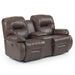 BRINLEY LOVESEAT LEATHER SPACE SAVER LOVESEAT- L700CA4 - House Of Furniture/Allan's Gallery