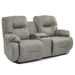 BRINLEY COLLECTION LEATHER POWER RECLINING CONVERSATION SOFA- U700CP4 - House Of Furniture/Allan's Gallery