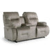 BRINLEY LOVESEAT POWER HEAD TILT ROCKER CONSOLE LOVESEAT - L700RY7 - House Of Furniture/Allan's Gallery