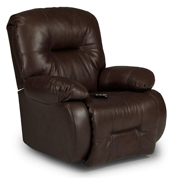 BRINLEY LEATHER POWER HEAD TILT ROCKER RECLINER- 8MZ87LU