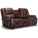 GENET COLLECTION LEATHER POWER RECLINING SOFA W/ FOLD DOWN TABLE- S960CZ4 - House Of Furniture/Allan's Gallery
