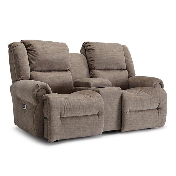 GENET LOVESEAT LEATHER SPACE SAVER LOVESEAT- L960CA4