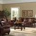 NOBLE COLLECTION LEATHER STATIONARY SOFA- S64DWLU - House Of Furniture/Allan's Gallery