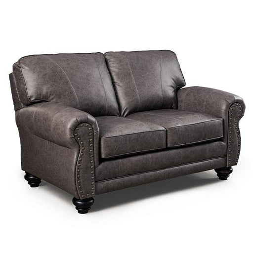 NOBLE LOVESEAT LEATHER STATIONARY LOVESEAT- L64ELU image