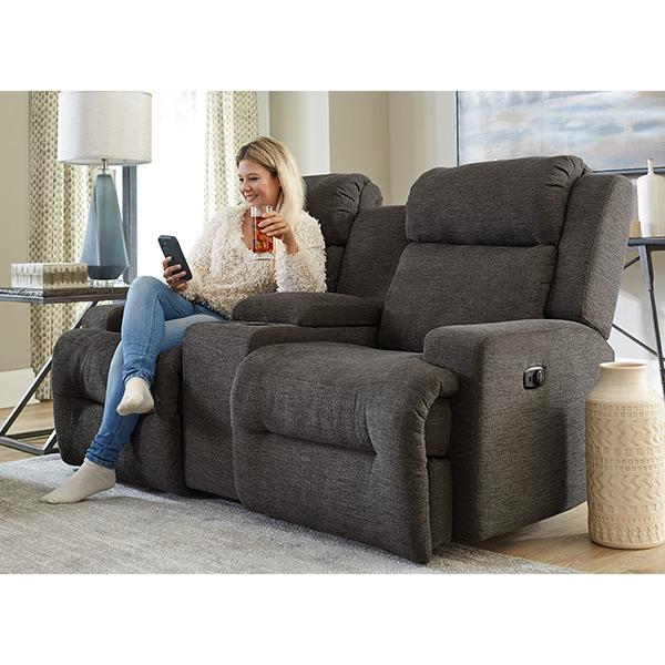 O'NEIL LOVESEAT POWER HEAD TILT SPACE SAVER LOVESEAT - L920RZ4