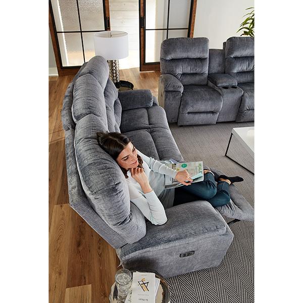 RYSON COLLECTION POWER HEAD TILT RECLINING CONVERSATION SOFA- U850RZ4