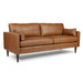 TRAFTON COLLECTION LEATHER STATIONARY SOFA W/2 PILLOWS- S10BNLU - House Of Furniture/Allan's Gallery