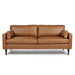 TRAFTON COLLECTION LEATHER STATIONARY SOFA W/2 PILLOWS- S10BNLU - House Of Furniture/Allan's Gallery
