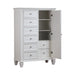 Sandy Beach 8-drawer Door Chest Storage Cream White - House Of Furniture/Allan's Gallery