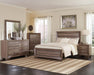 Kauffman California King, E.king, & Queen Panel Bed Washed Taupe - House Of Furniture/Allan's Gallery