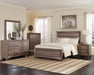 Kauffman California King, E.king, & Queen Panel Bed Washed Taupe - House Of Furniture/Allan's Gallery