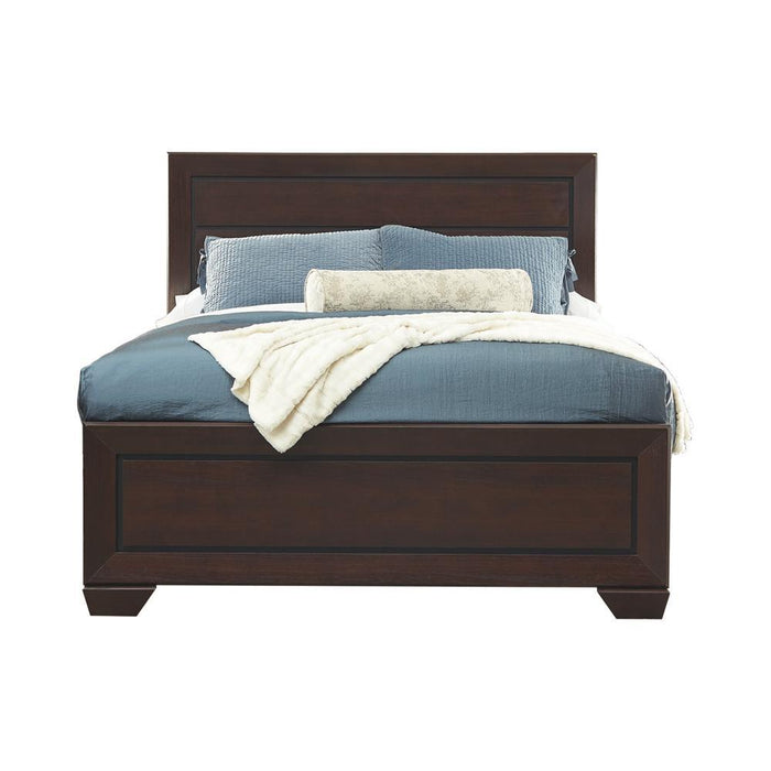 Kauffman California King, Eastren King, & Queen Panel Bed Dark Cocoa - House Of Furniture/Allan's Gallery