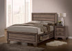 Kauffman California King, E.king, & Queen Panel Bed Washed Taupe - House Of Furniture/Allan's Gallery