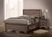 Kauffman California King, E.king, & Queen Panel Bed Washed Taupe - House Of Furniture/Allan's Gallery