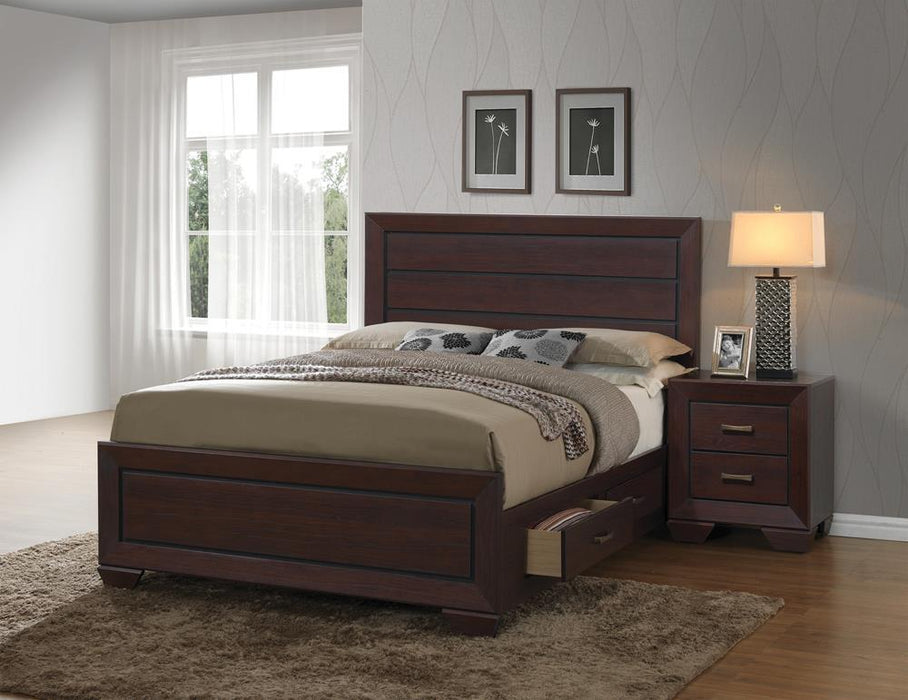 Kauffman California King, Eastren King, & Queen Panel Bed Dark Cocoa - House Of Furniture/Allan's Gallery