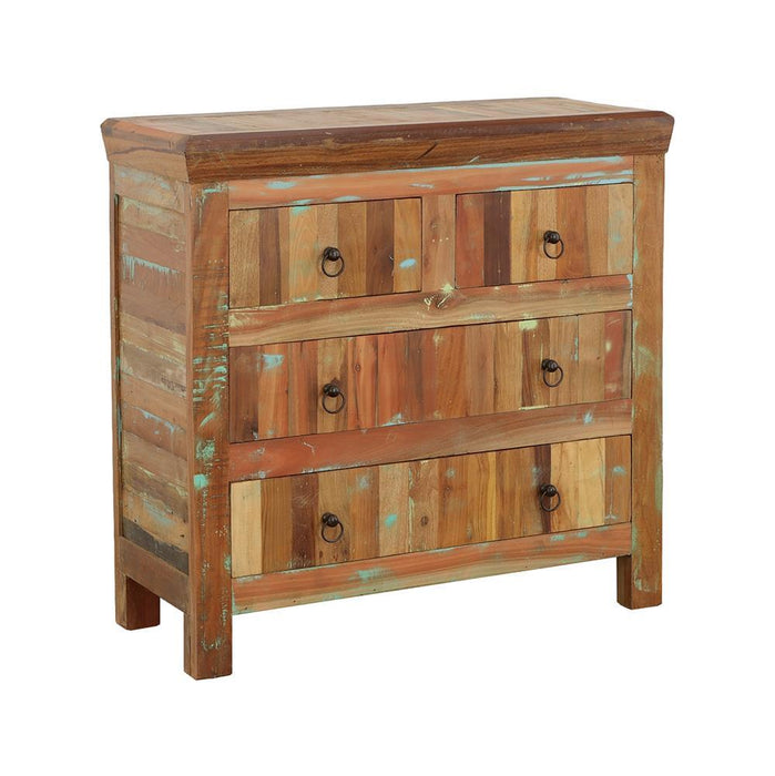 Harper 4-drawer Accent Cabinet Reclaimed Wood - House Of Furniture/Allan's Gallery