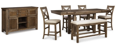 Moriville Counter Height Dining Set - House Of Furniture/Allan's Gallery