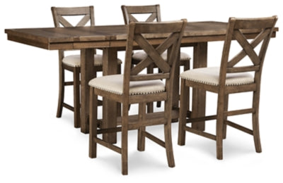 Moriville Counter Height Dining Set - House Of Furniture/Allan's Gallery
