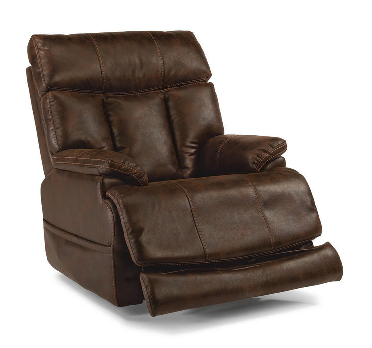 Flexsteel Clive Power Recliner with Power Headrest and Lumbar