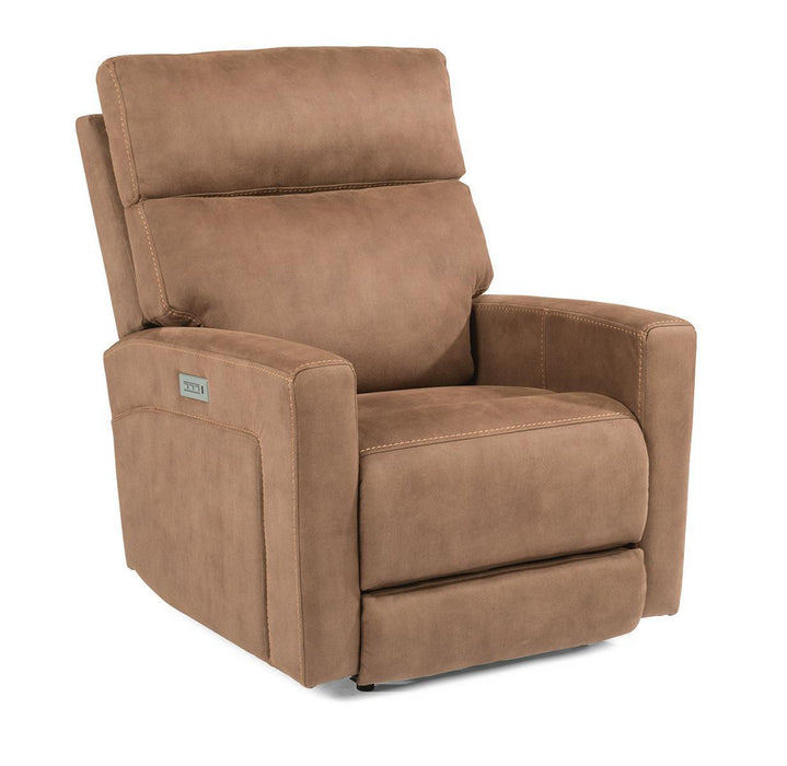 Flexsteel Ezra Power Recliner with Power Headrest and Lumbar image