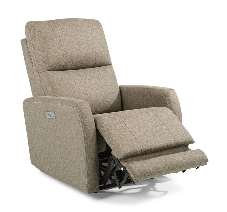 Flexsteel Sadie Power Recliner with Power Headrest and Lumbar