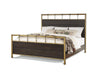 Flexsteel Wynwood Cologne California King Metal Panel Bed in Dark Brown image