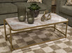 Manor Stone Coffee Table - House Of Furniture/Allan's Gallery