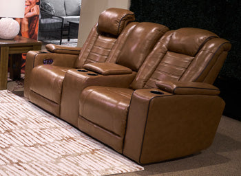 Gruaro Power Reclining Loveseat with Console - House Of Furniture/Allan's Gallery