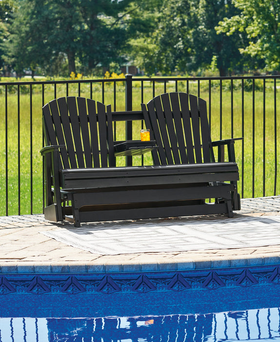 Hyland wave Outdoor Glider Loveseat - House Of Furniture/Allan's Gallery