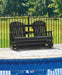 Hyland wave Outdoor Glider Loveseat - House Of Furniture/Allan's Gallery