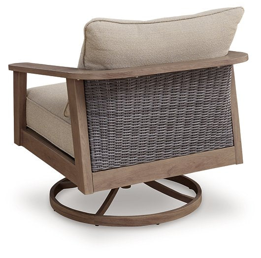 Harmony Headlands Outdoor Swivel Lounge with Cushion - House Of Furniture/Allan's Gallery