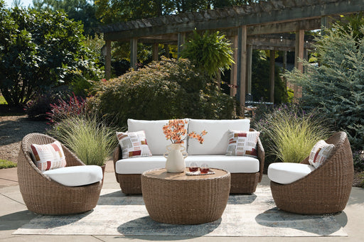 Double Point Outdoor Seating Set - House Of Furniture/Allan's Gallery